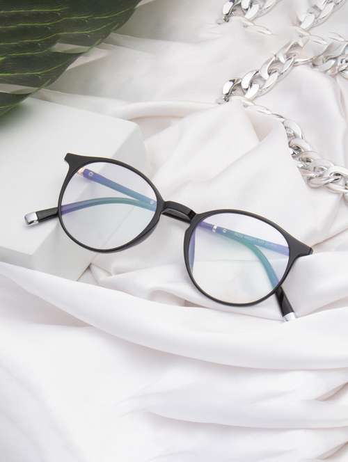 Ted Smith Black Round Premium Italian Frames For Unisex