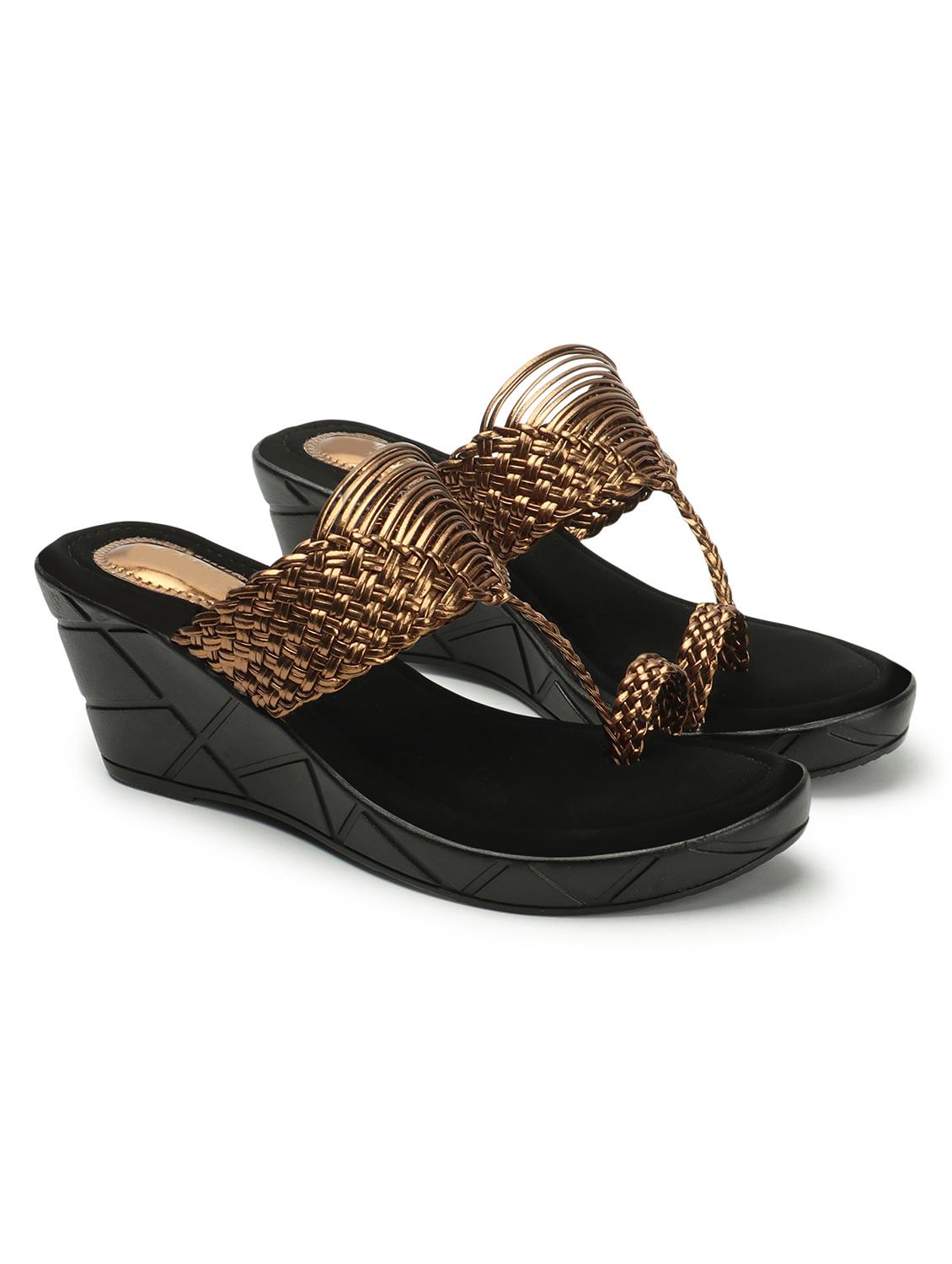 women textured one toe wedge - 21766419 -  Standard Image - 1