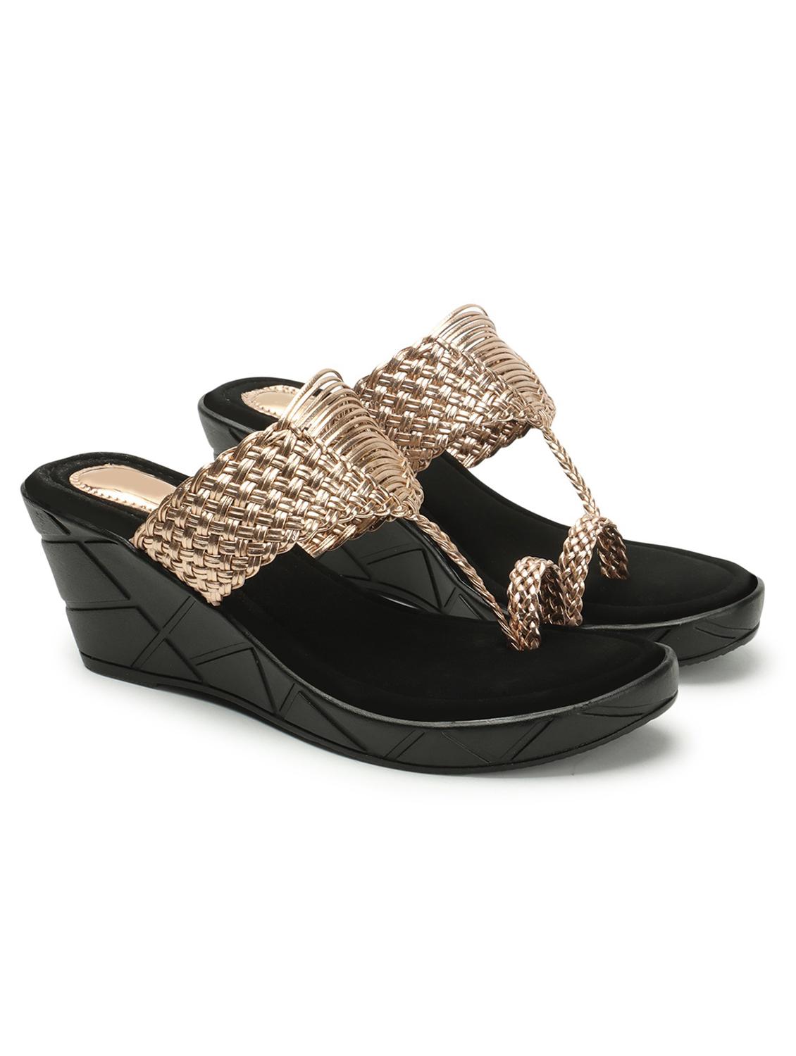 women textured one toe wedge - 21766421 -  Standard Image - 1