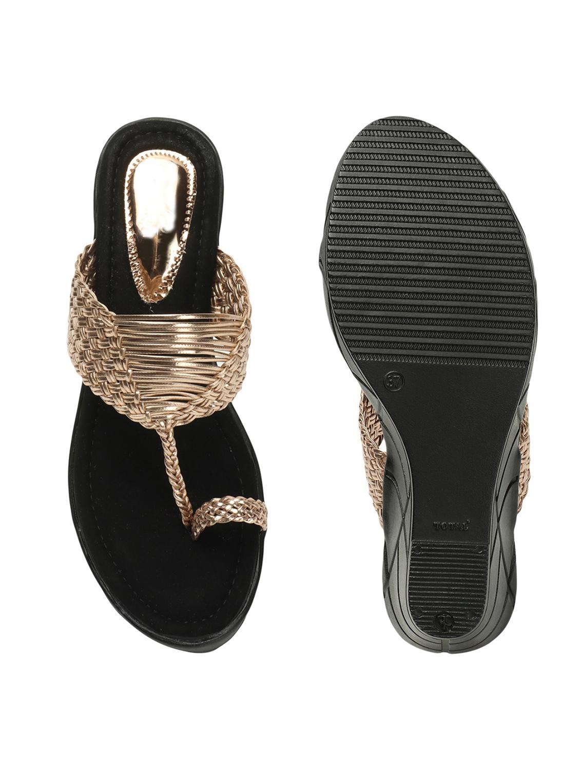 women textured one toe wedge - 21766421 - Standard Image - 4