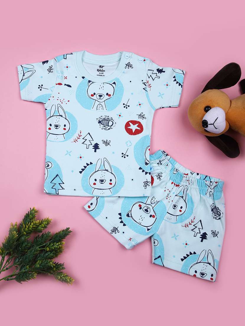 boys printed t-shirt and shorts set - 21766444 -  Standard Image - 1