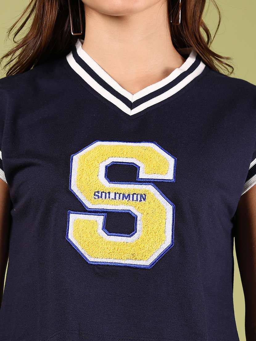 women typographic sleeveless crop t-shirt - 21766452 -  Standard Image - 4