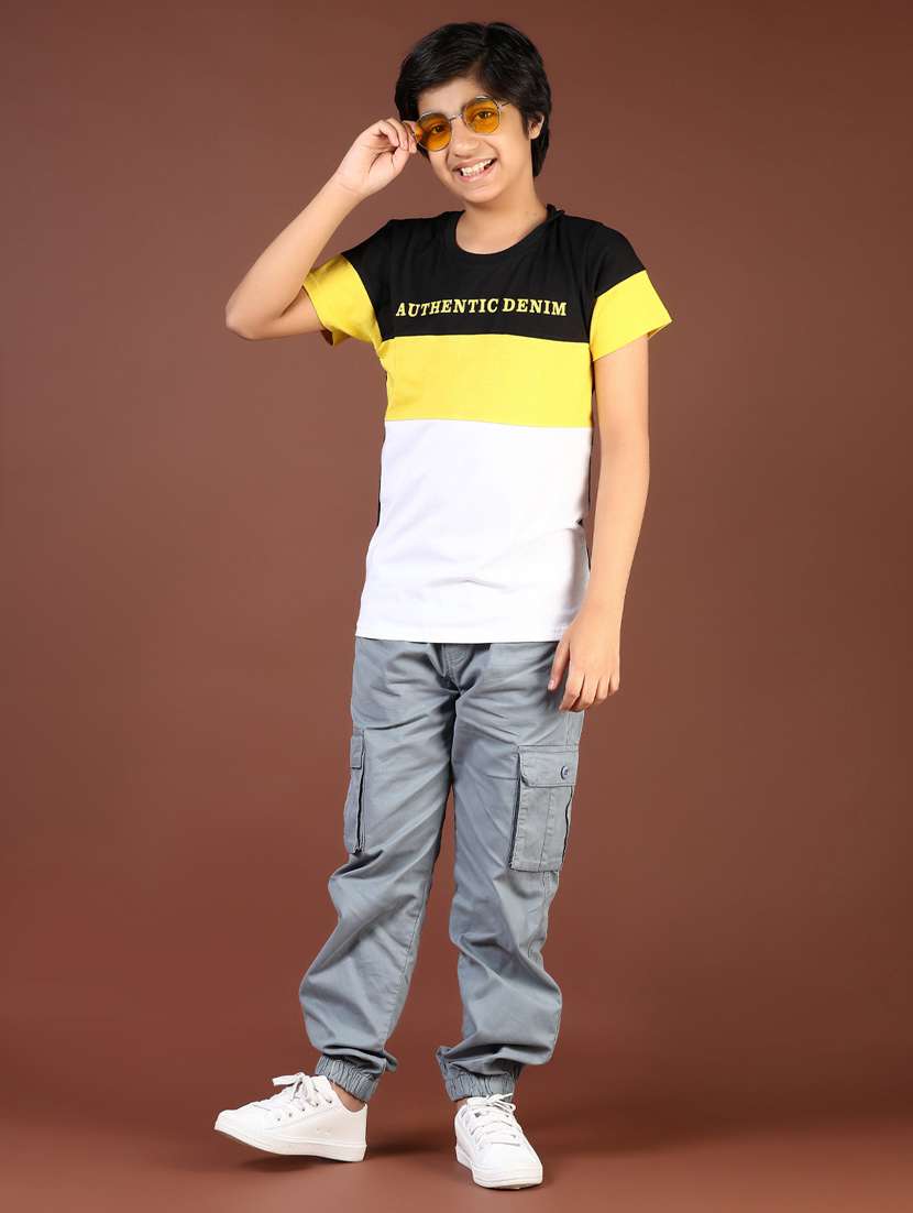 boys color block short sleeve t-shirt - 21766463 -  Standard Image - 4