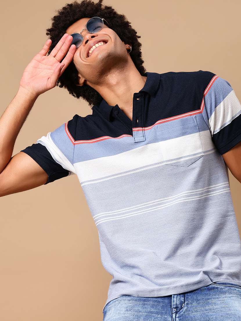 boys color blocked short sleeve regular fit polo t-shirt