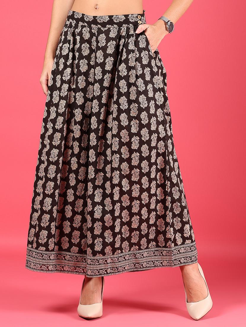 women printed mid rise flared palazzo - 21766469 -  Zoom Image - 0