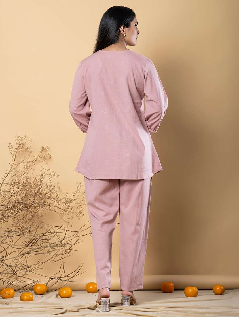 women three quarter sleeve ethnic co-ord set - 21766721 -  Standard Image - 4