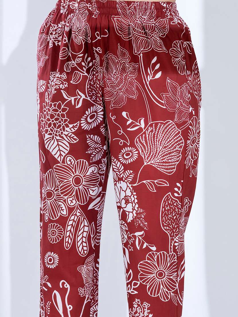 women three quarter sleeve ethnic co ord set - 21766731 -  Standard Image - 6