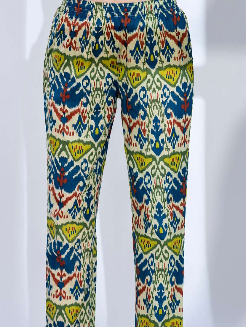 women three quarter sleeve ethnic co ord set - 21766733 -  Standard Image - 6