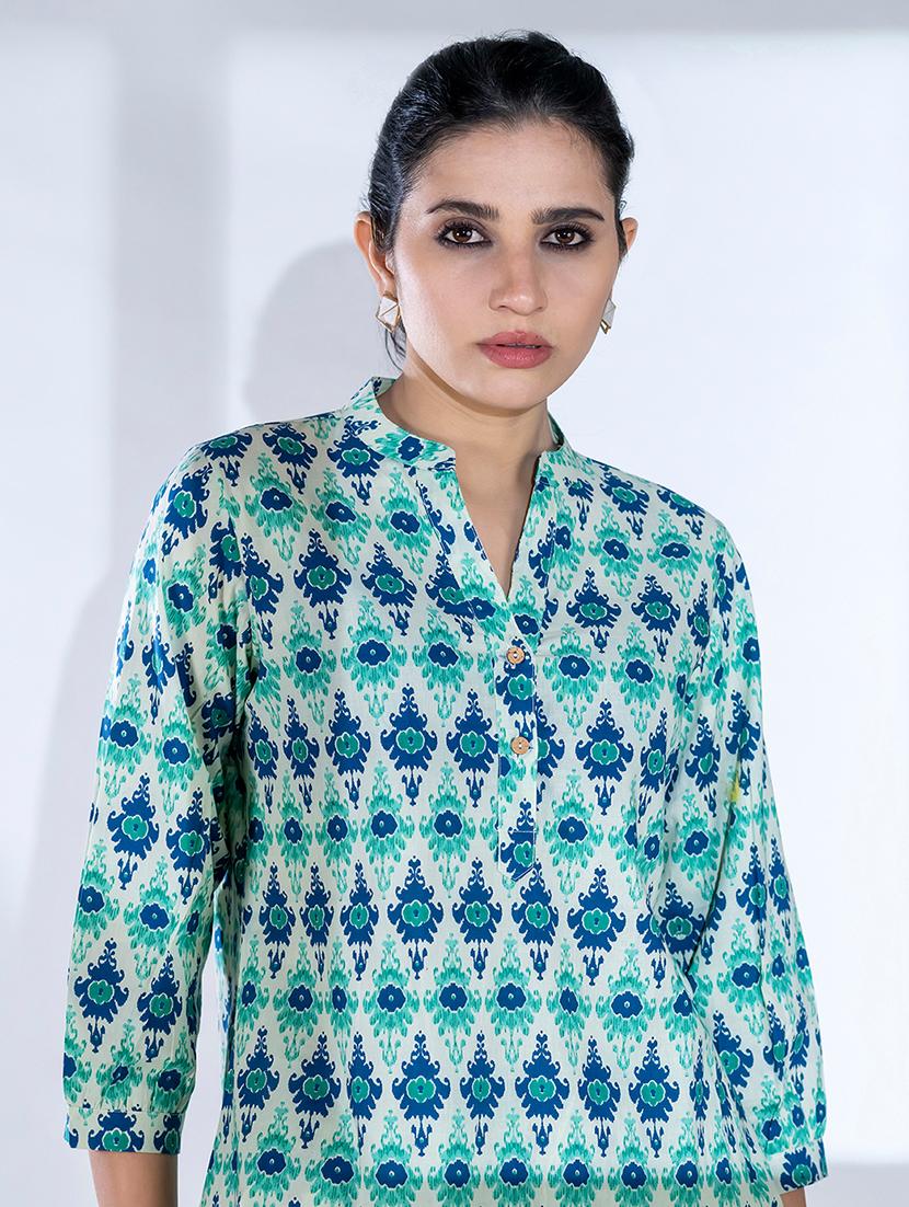 women three quarter sleeve ethnic co ord set - 21766738 - Standard Image - 4