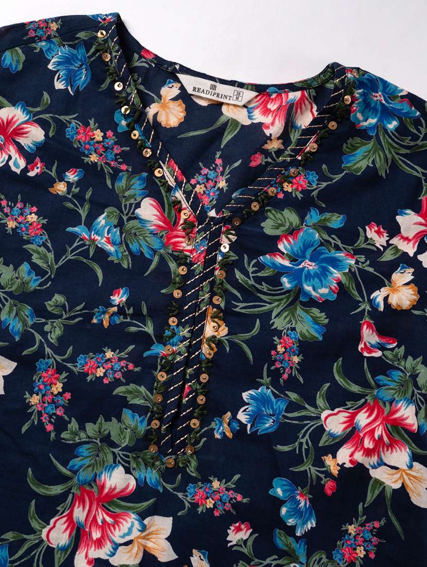 women three quarter sleeve kurta pant with dupatta set - 21766768 -  Standard Image - 6