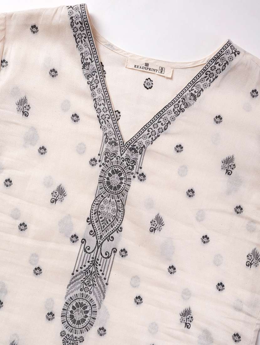 women three quarter sleeve kurta pant with dupatta set - 21766789 -  Standard Image - 6