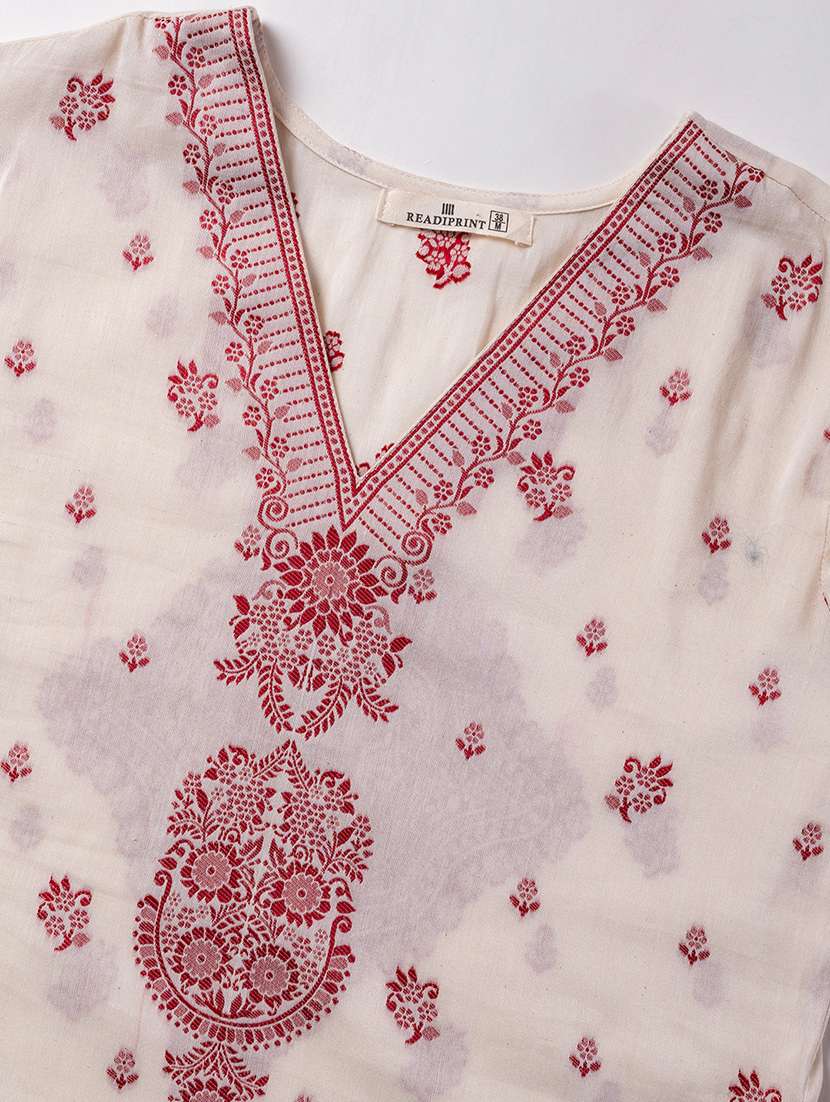 women three quarter sleeve kurta pant with dupatta set - 21766790 -  Standard Image - 6