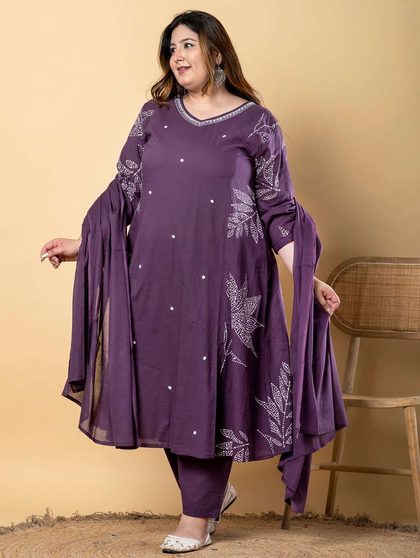 women three quarter sleeve kurta pant with dupatta set - 21766870 -  Standard Image - 4