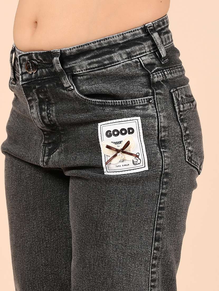 grils solid mid rise bootcut jean - 21767108 -  Standard Image - 4