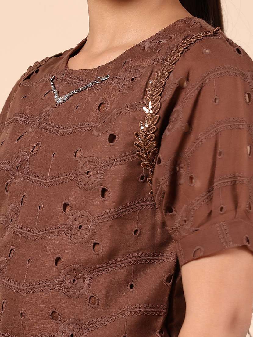 girls self designed short sleeve top - 21767181 -  Standard Image - 4