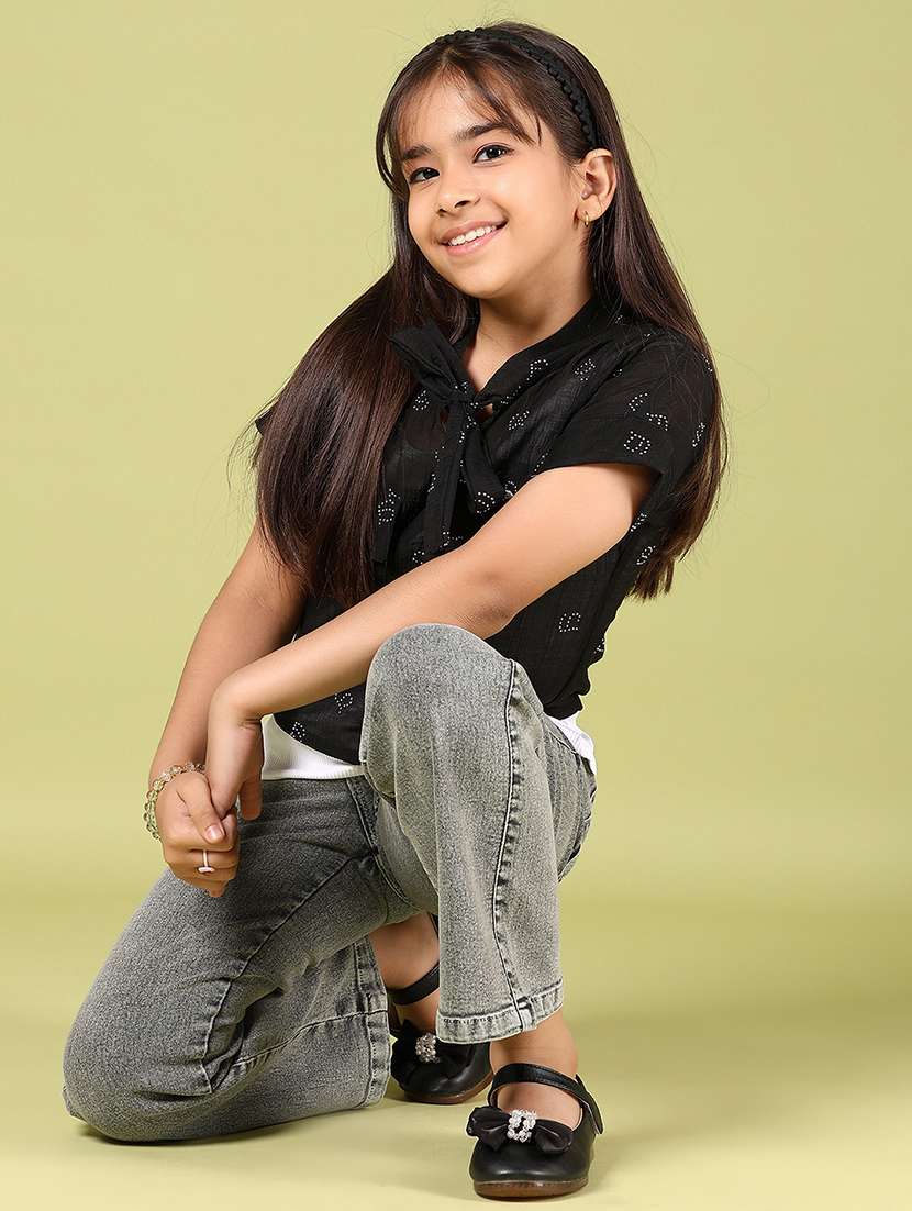 girls embellished short sleeve top - 21767188 -  Standard Image - 4