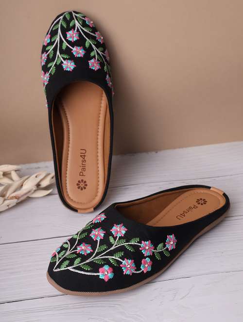women embroidered slip on mule - 21767598 -  Standard Image - 0