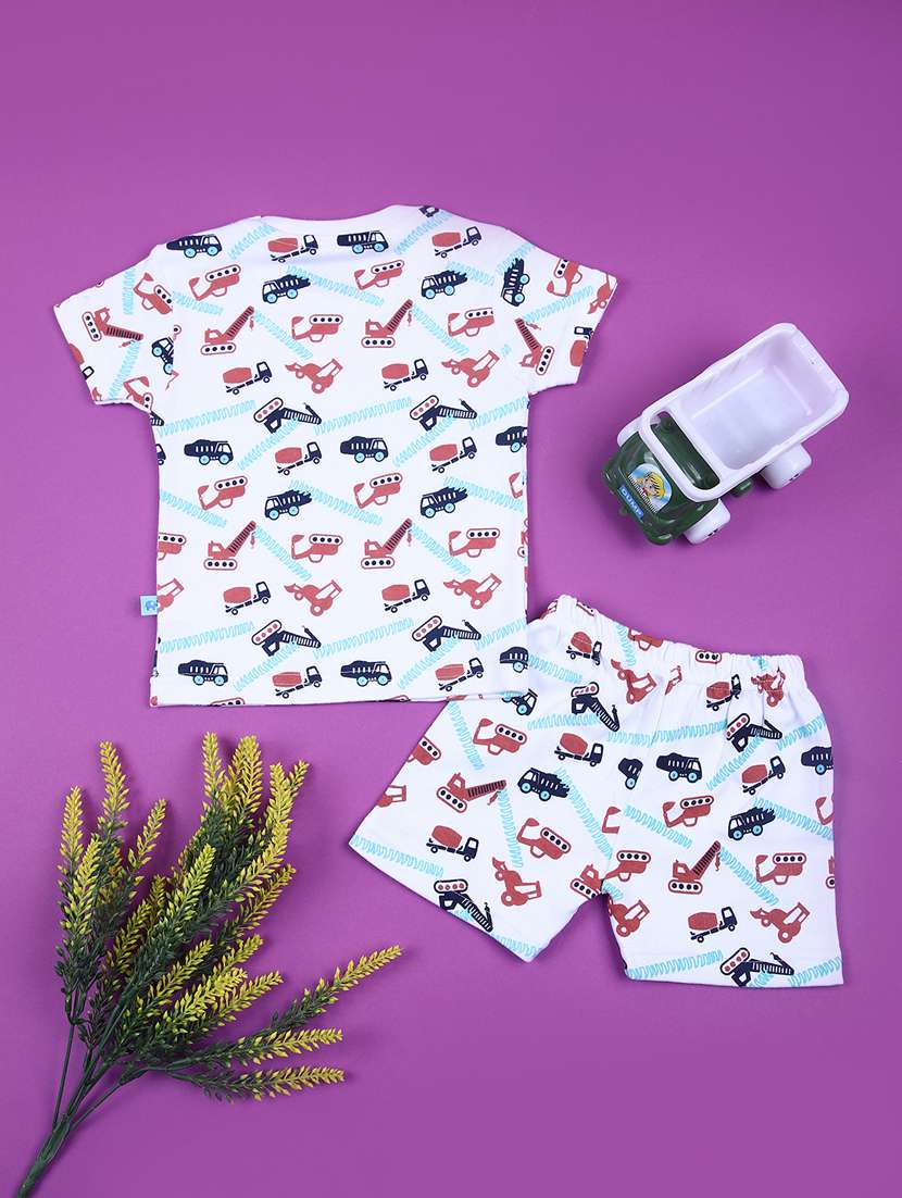 boys printed t-shirt and short set - 21767689 -  Standard Image - 1