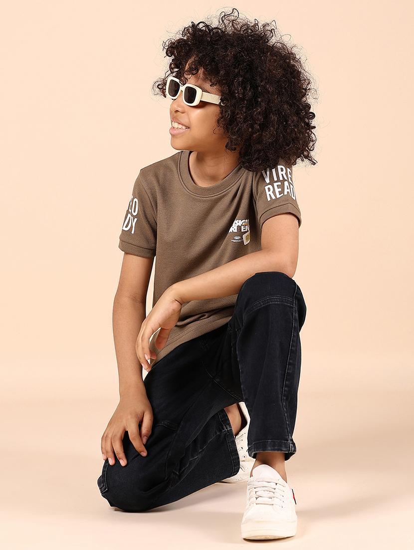 boys front & back printed round neck t-shirt - 21767695 - Standard Image - 4