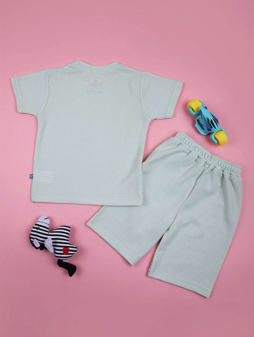 boys self design t-shirt & shorts co-ords set - 21767772 - Standard Image - 1
