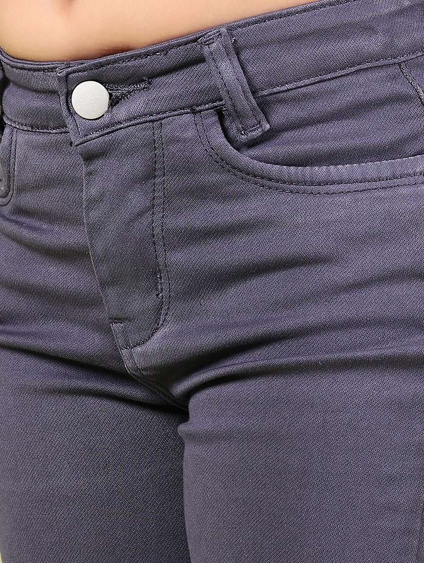 girls solid mid rise straight fit jean - 21767888 -  Standard Image - 4