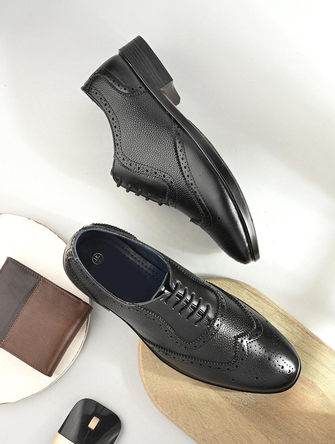 men black lace-up brouge - 21767937 - Zoom Image - 0
