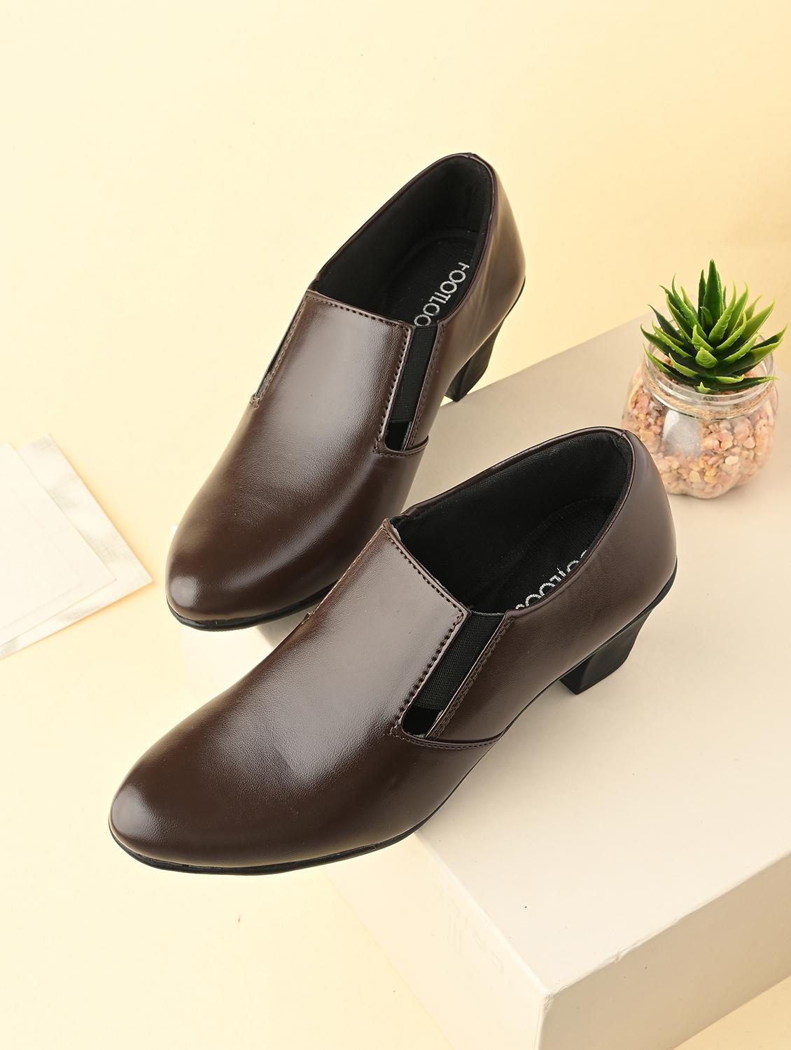 women brown slip on formal shoe - 21767947 - Zoom Image - 0