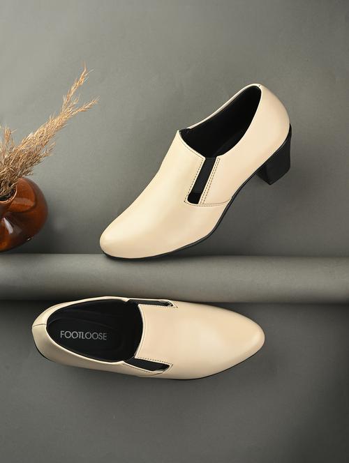 women beige slip on formal shoe - 21767950 - Standard Image - 0