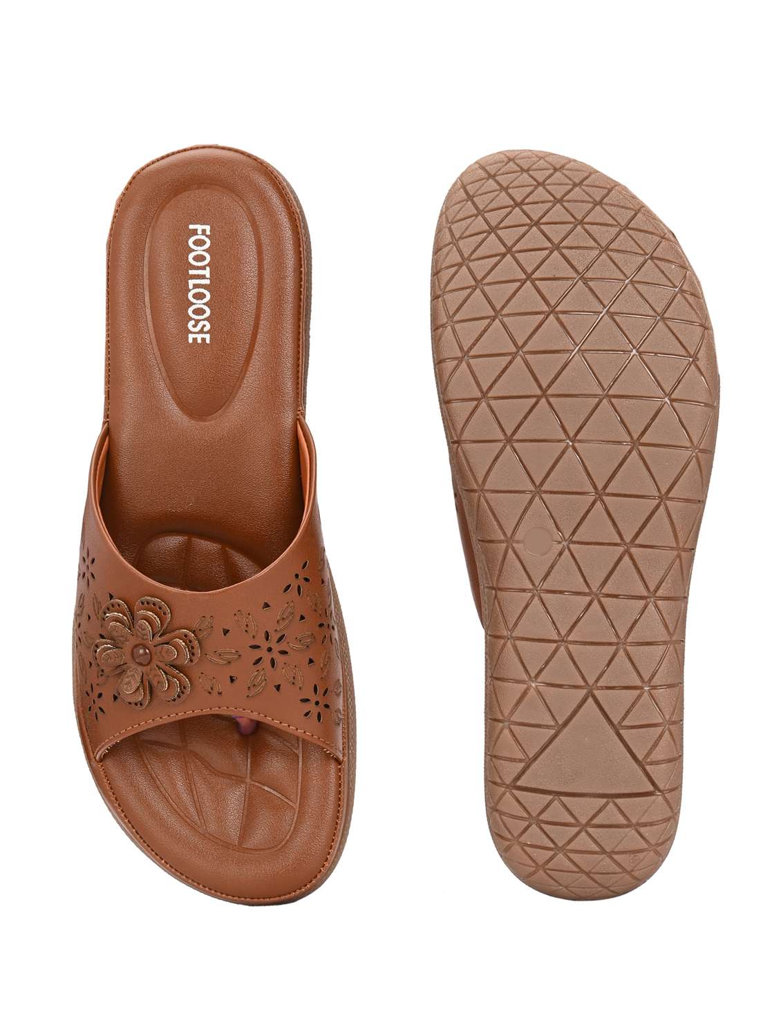 women cutwork detailed toe separator flats - 21767952 -  Standard Image - 6