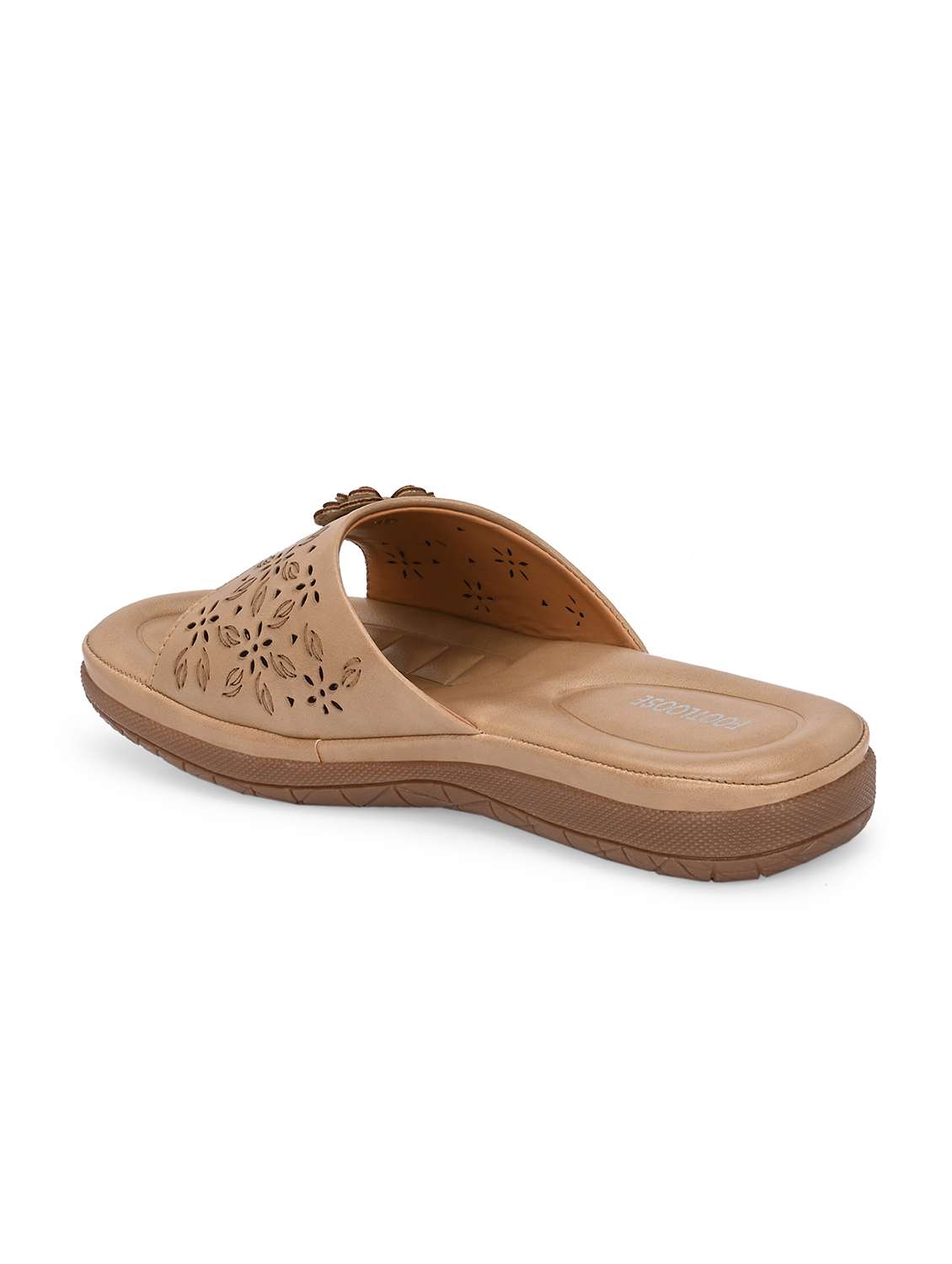 women cutwork detailed toe separator flats - 21767954 -  Standard Image - 4