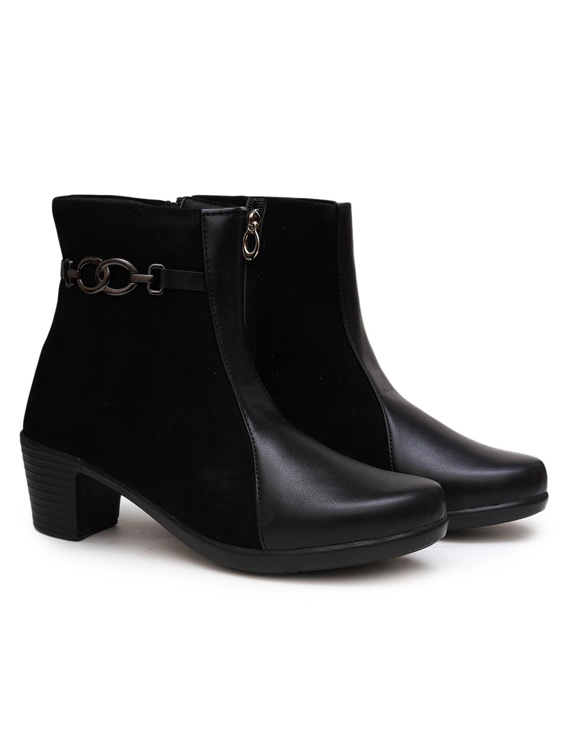women solid slip on ankle boots - 21768074 -  Standard Image - 1