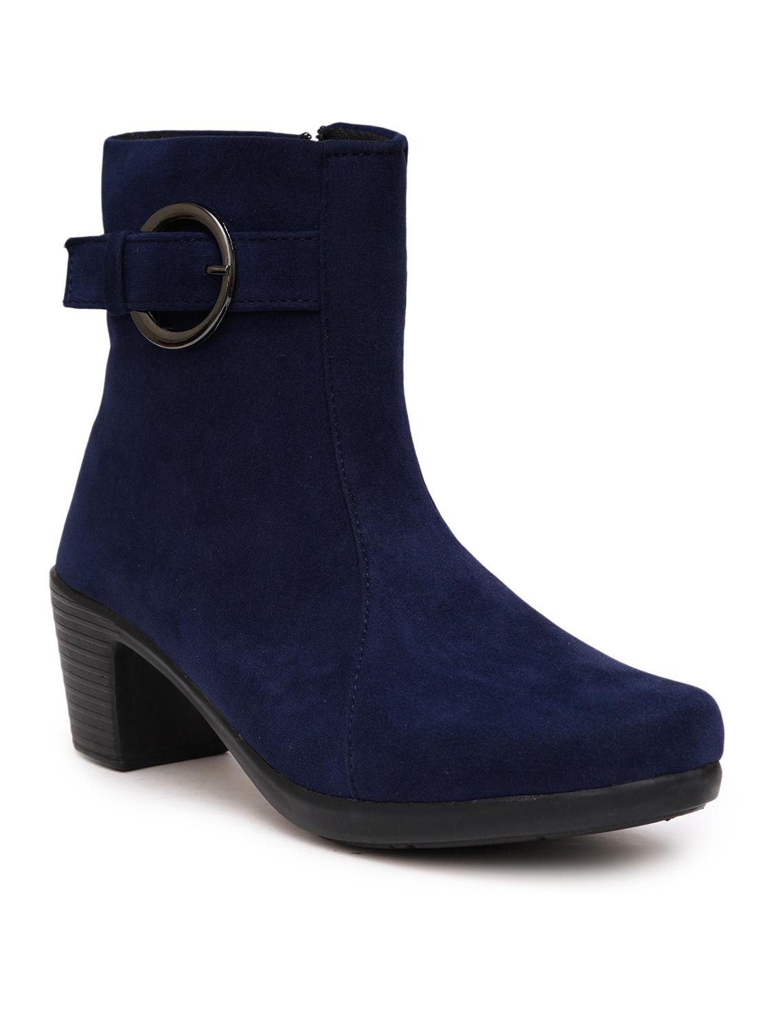 women solid slip on ankle boots - 21768077 - Standard Image - 1