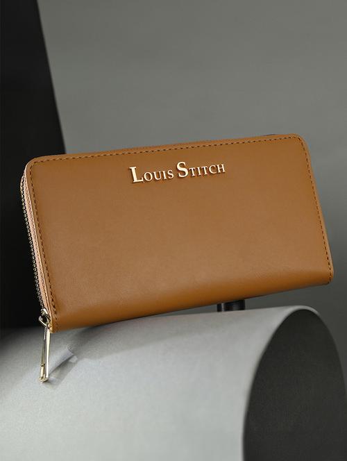 women tan regular clutch - 21768103 - Standard Image - 0