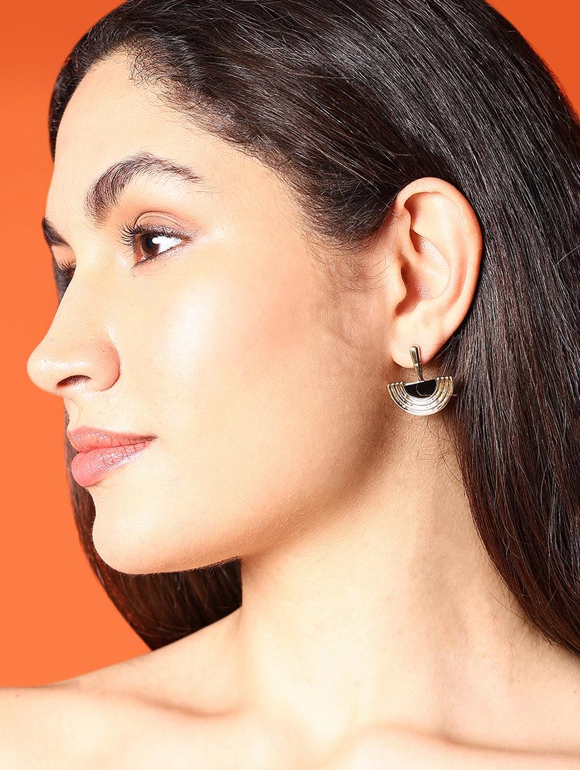 drop gold tone contemporary party wear earrings - 21773956 - Standard Image - 1