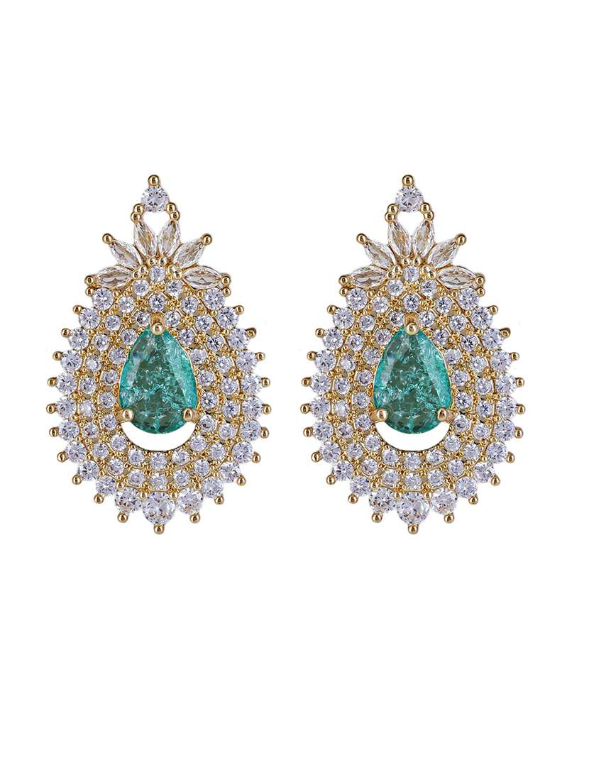 alloy studs party earrings with stone - 21774047 - Zoom Image - 0