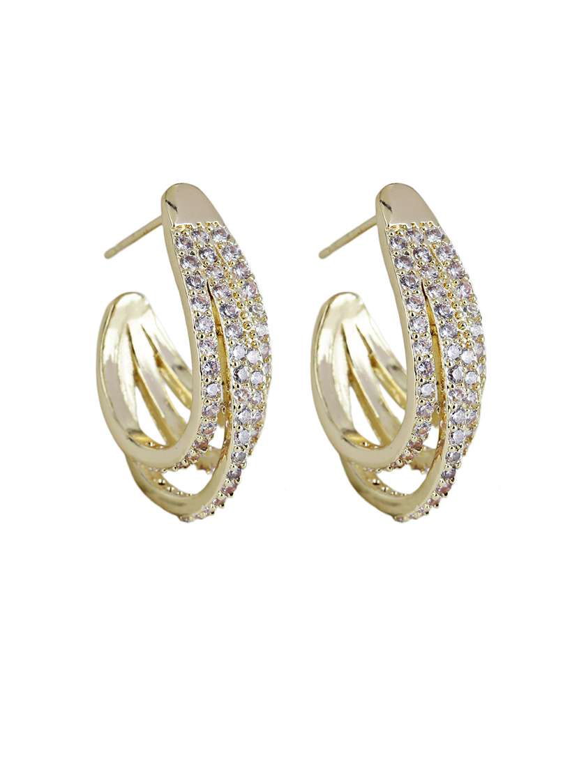 alloy gold plated earrings