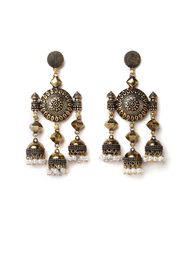 traditional jhumka earrings - 21774095 - Standard Image - 1