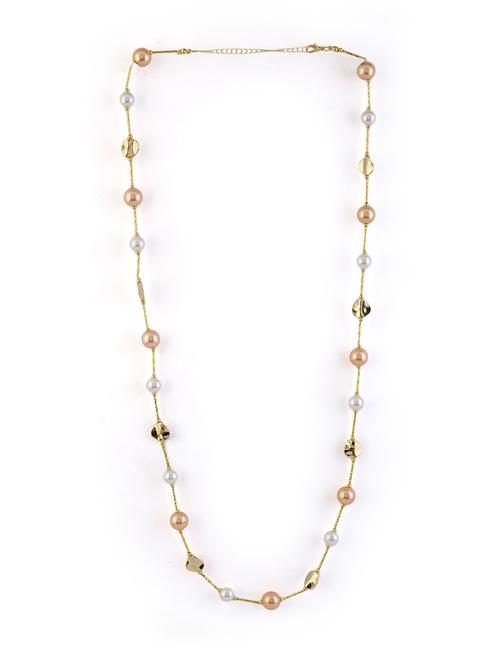 alloy gold beaded necklace - 21774105 - Standard Image - 0