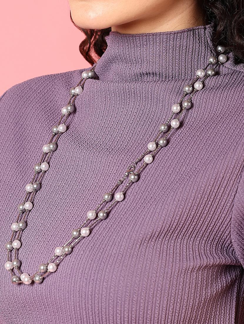 alloy necklace with beads - 21774107 - Standard Image - 1