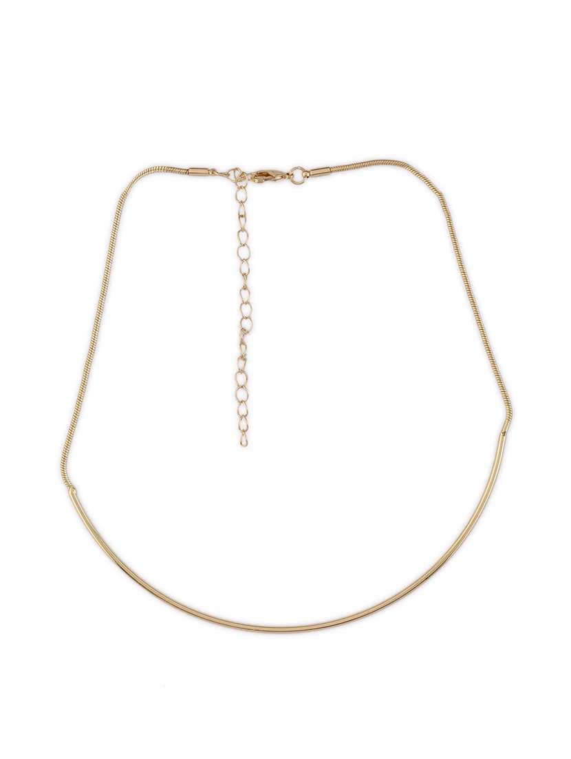 gold plated minimal necklace