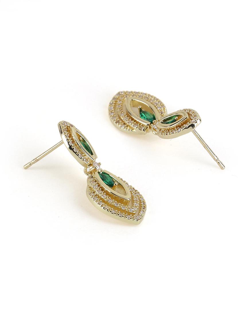 green necklace with earing set - 21774122 - Standard Image - 4