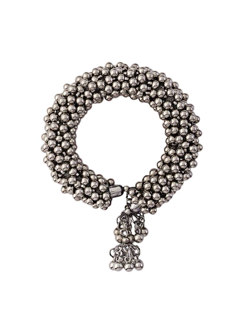 silver alloy fashion bangle bracelet - 21775286 -  Standard Image - 4