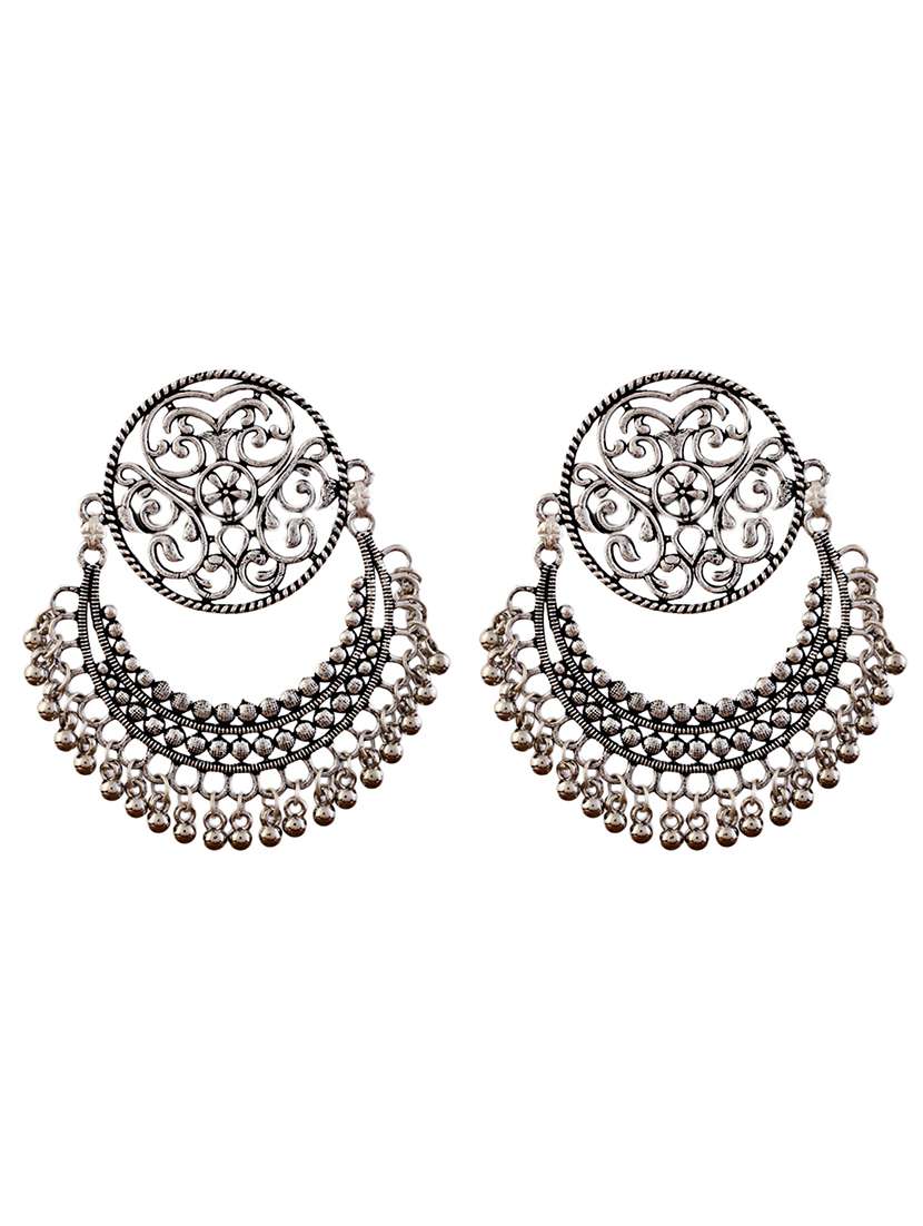 silver alloy chandellier earring - 21775348 -  Standard Image - 1