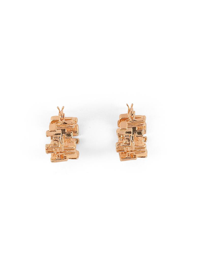 gold alloy party wear stud earrings - 21775432 - Standard Image - 1