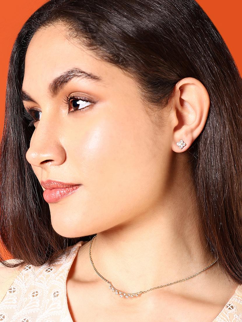 alloy gold necklace earring jewellery set - 21775560 - Standard Image - 1