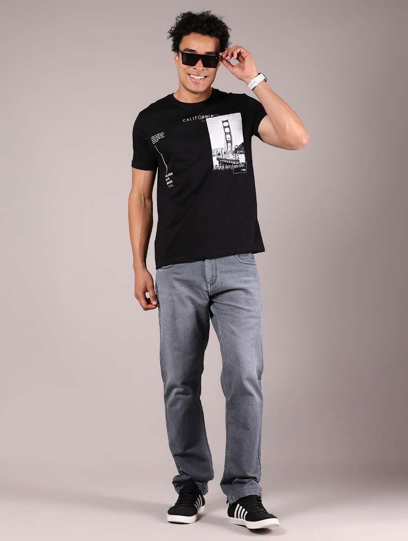 men printed short sleeve regular fit t-shirt - 21784483 -  Standard Image - 4