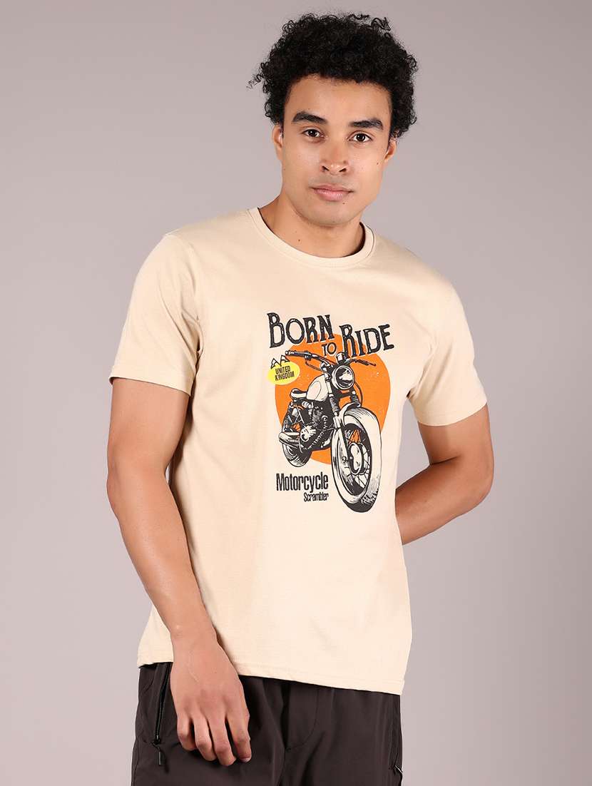 men printed short sleeve regular fit t-shirt - 21784499 - Standard Image - 1