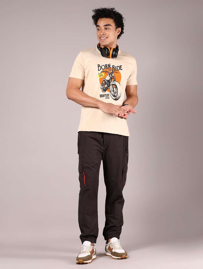 men printed short sleeve regular fit t-shirt - 21784499 - Standard Image - 4