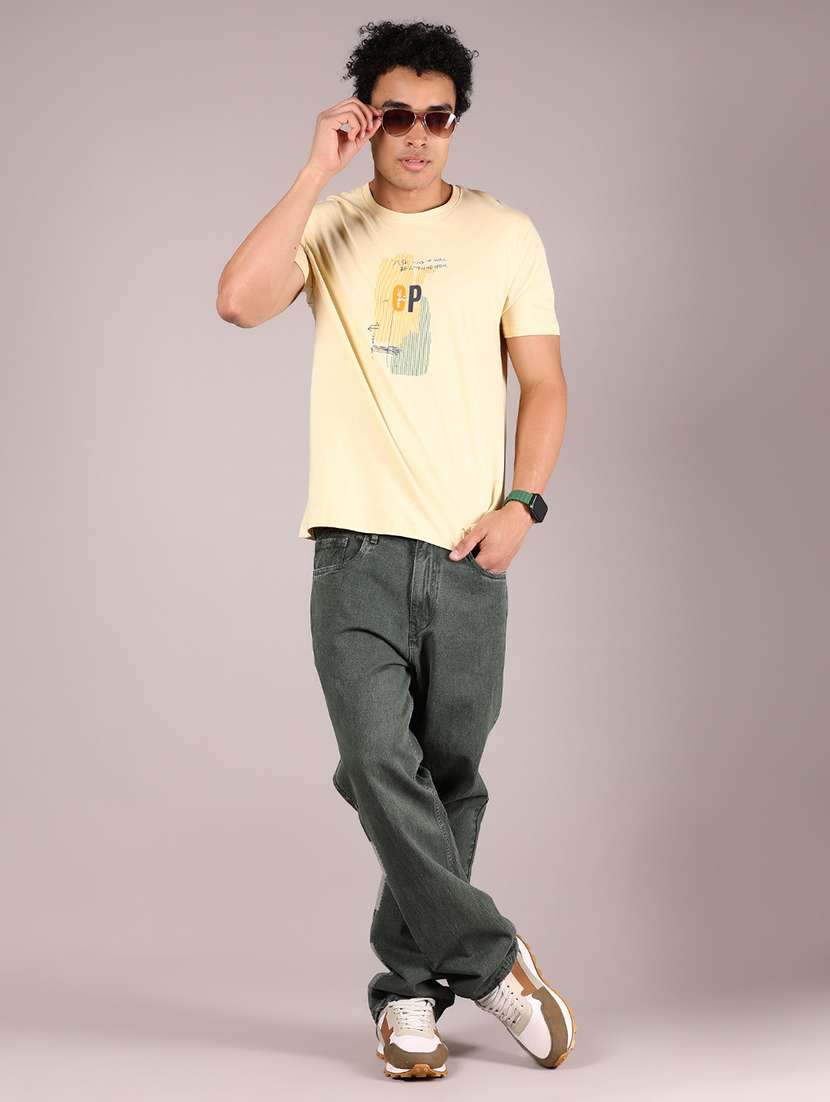men printed short sleeve regular fit t-shirt - 21784501 -  Standard Image - 4