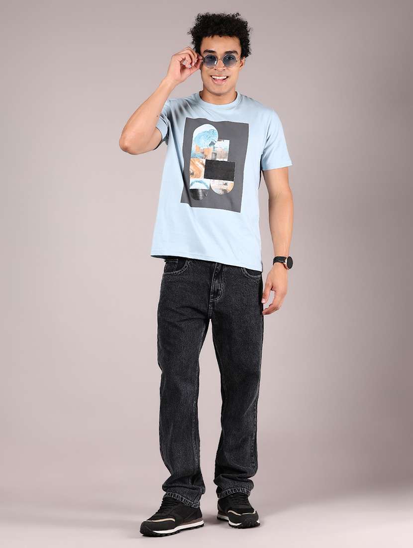 men printed short sleeve regular fit t-shirt - 21784503 -  Standard Image - 4